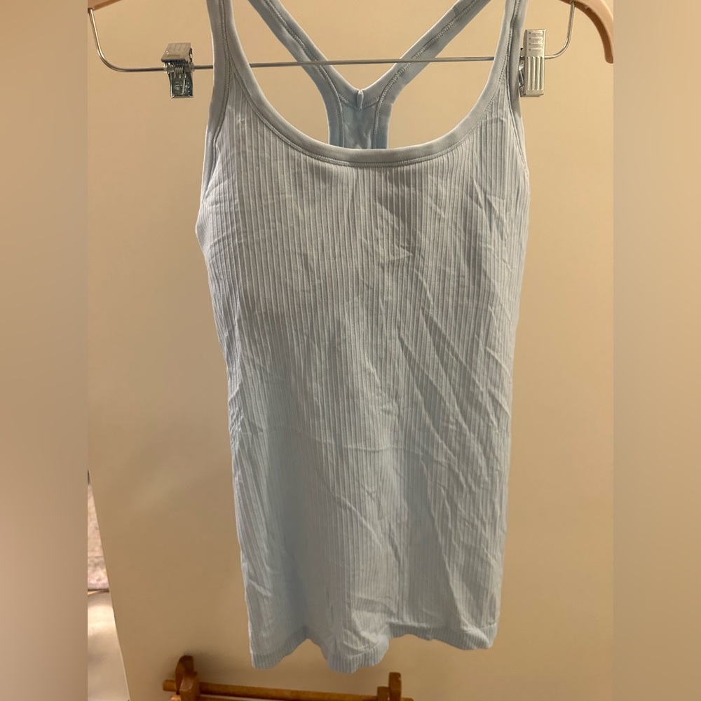 Lululemon Ebb to Street Tank Powder Blue, size 12